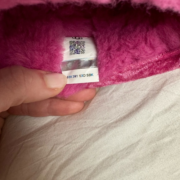 UGG Classic Mini II Velvet Boot Raspberry Sorbet Wool Lining Size 6 Classic - Picture 7 of 14